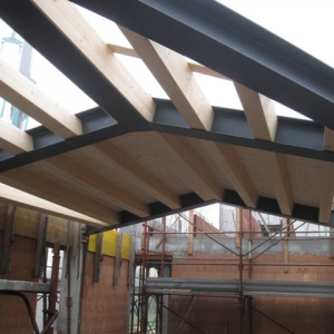 Struttura del tetto in legno